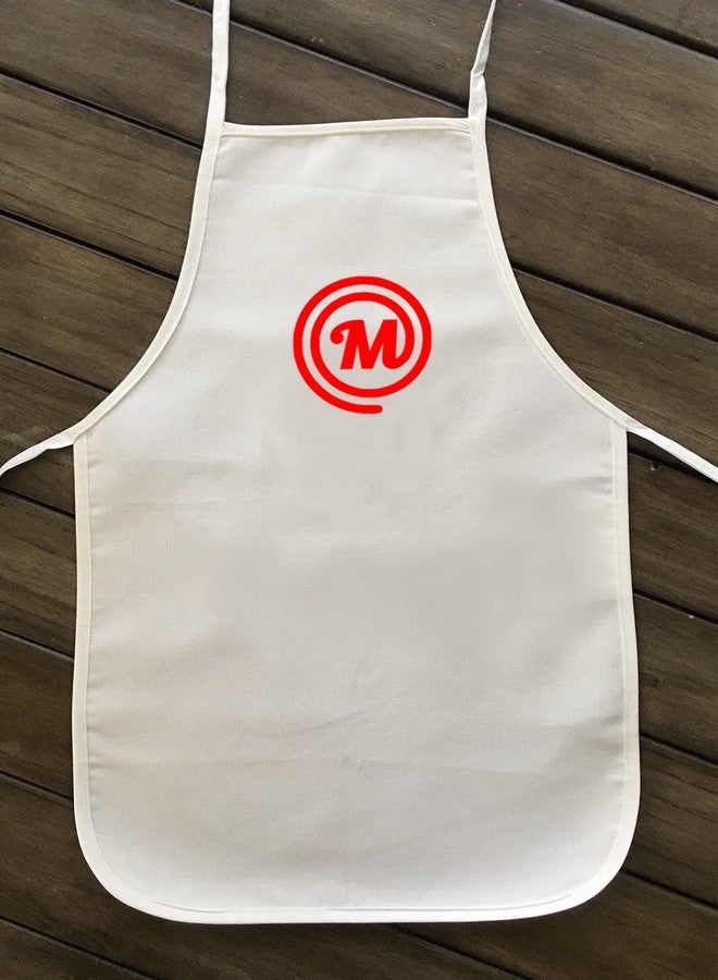 Style Secrets طقم مريلة وقبعة طاهٍ للأطفال من ستايل سيكرتس، مصنوع من مزيج القطن والبوليستر، مثالي لجلسات التصوير والأنشطة الترفيهية وغيرها (من سنتين إلى خمس سنوات) - أبيض - Image 2